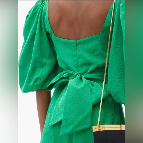 Johanna Ortiz Thread of Thought Puff Sleeve Maxi Dress Size 6 - Picture 4 of 16